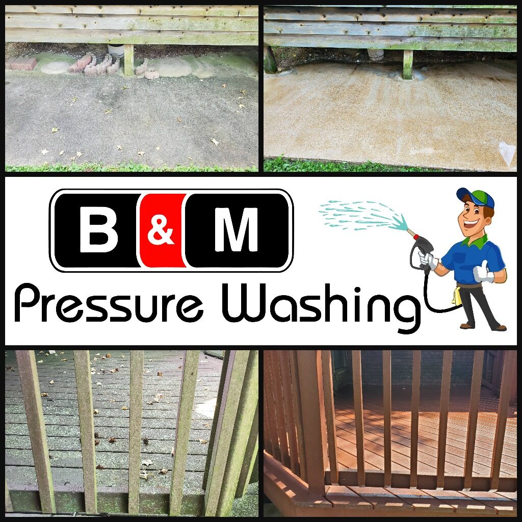 B&M Pressure Washing granite city IL residential power washing and commercial power washing 60